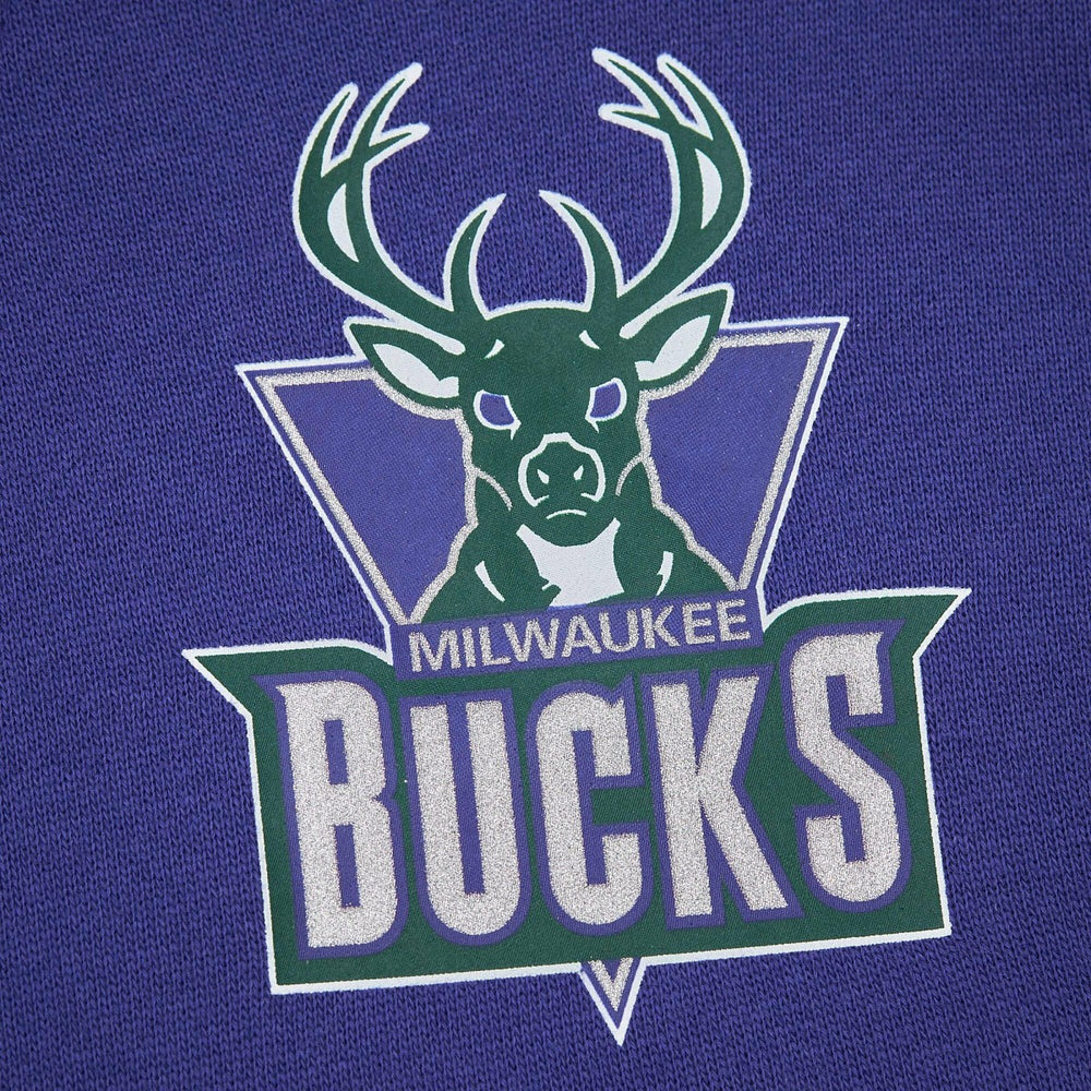 Milwaukee Bucks Hardwood Classics There & Back 2.0 Vintage Pullover Sweatshirt - Purple cheap