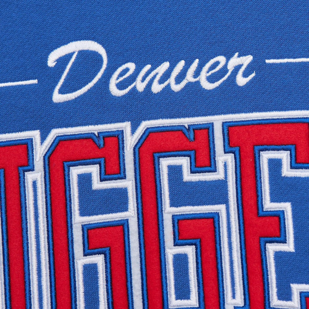Denver Nuggets Hardwood Classics There & Back 2.0 Vintage Pullover Sweatshirt sale - Royal outlet