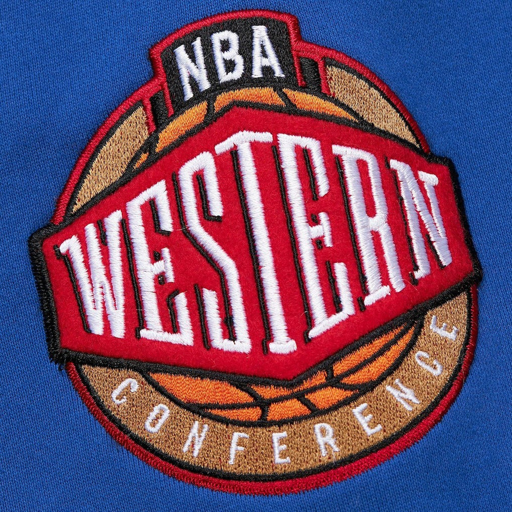 Golden State Warriors Chainstitch Applique Vintage Heavyweight Pullover Hoodie sale - Royal cheap
