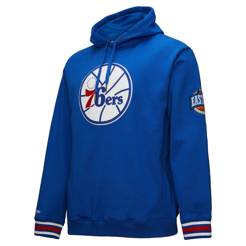 Philadelphia 76ers Chainstitch Applique Vintage Heavyweight Pullover Hoodie - Royal sale