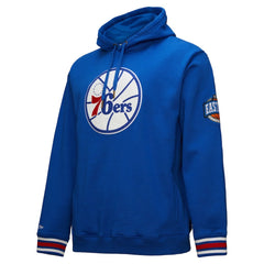 Philadelphia 76ers Chainstitch Applique Vintage Heavyweight Pullover Hoodie - Royal sale