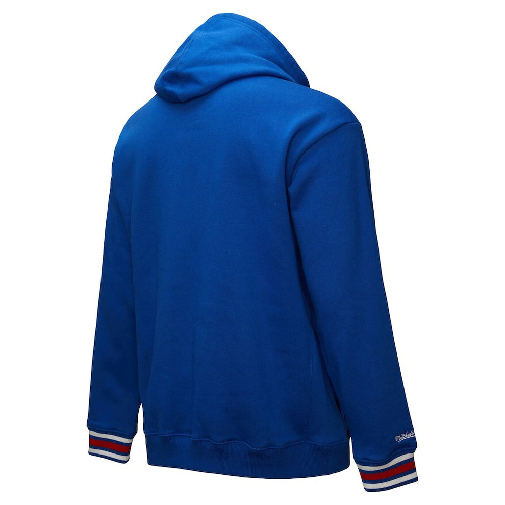 Philadelphia 76ers Chainstitch Applique Vintage Heavyweight Pullover Hoodie - Royal sale