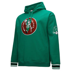 Boston Celtics Chainstitch Applique Vintage Heavyweight Pullover Hoodie - Kelly Green for sale