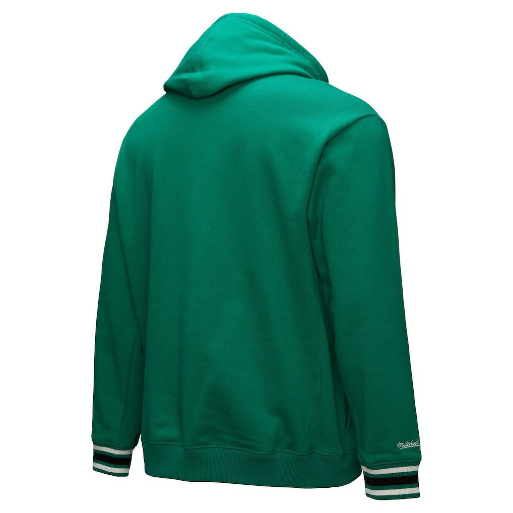 Boston Celtics Chainstitch Applique Vintage Heavyweight Pullover Hoodie - Kelly Green for sale