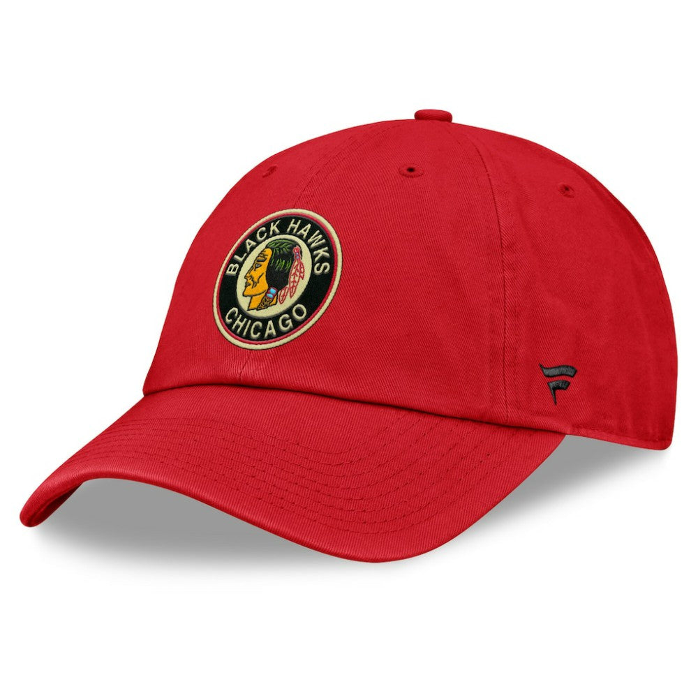 Chicago Blackhawks Fanatics Decades Collection Adjustable Hat - Red Hats