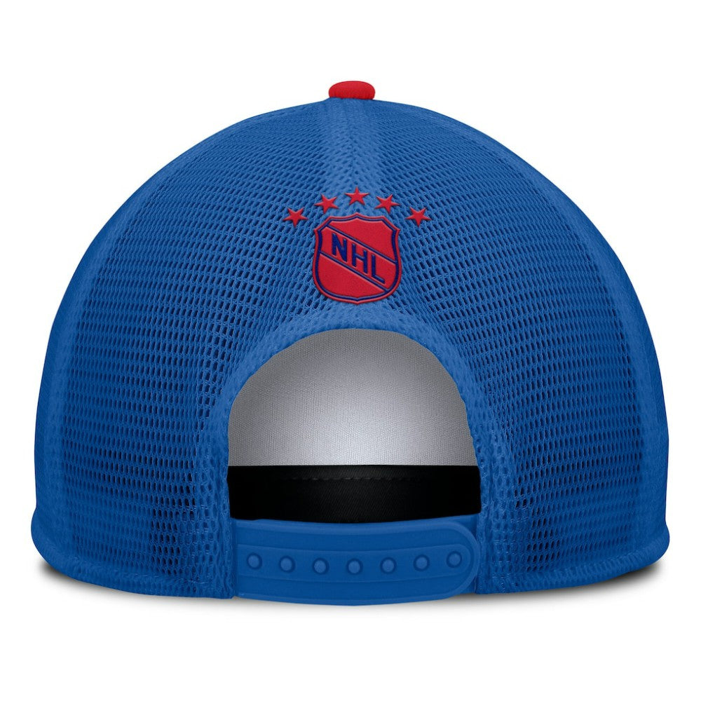 New York Rangers Fanatics Decades Collection Foam Front Snapback Hat - White/Royal Hats
