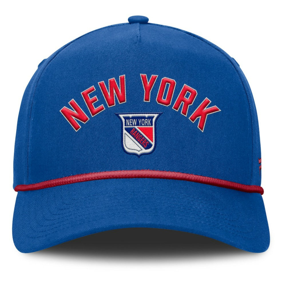 New York Rangers Fanatics Decades Collection A-Frame Rope Adjustable Hat - Royal Hats