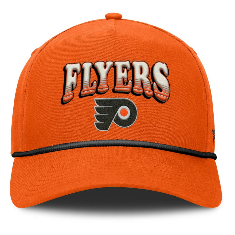 Philadelphia Flyers Fanatics Decades Collection A-Frame Rope Adjustable Hat - Orange Hats