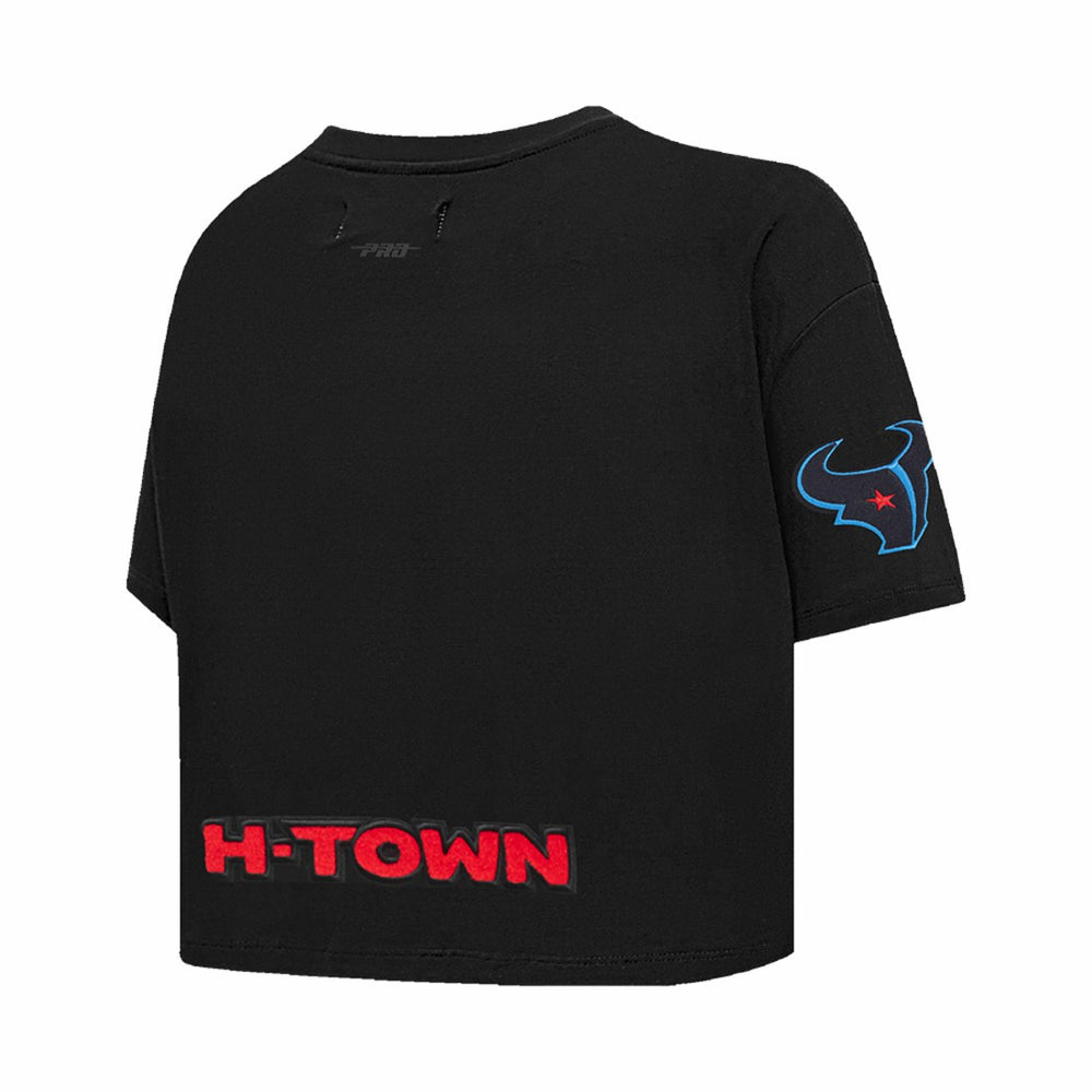 C.J. Stroud Houston Texans Pro Standard Women's Player Name & Number Cropped Boxy T-Shirt - Black sale