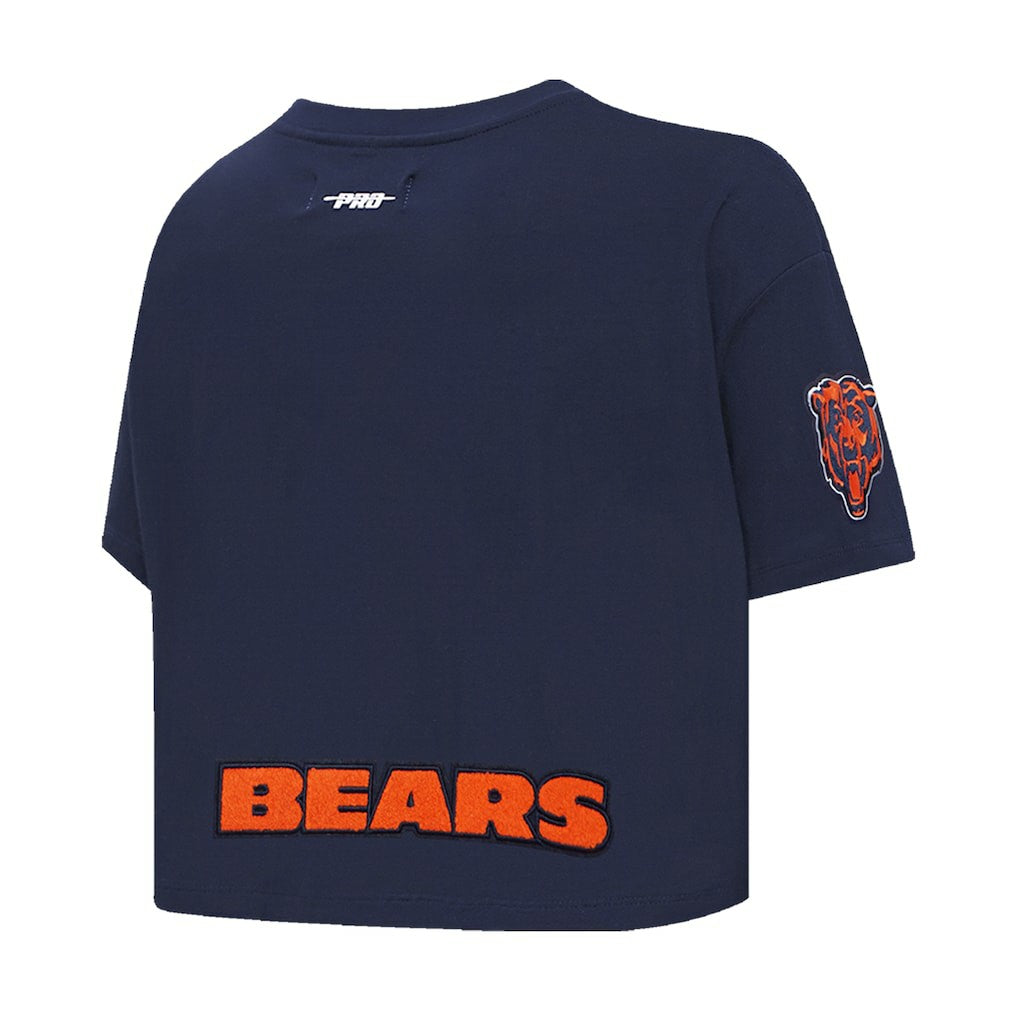Caleb Williams Chicago Bears Pro Standard Women's Player Name & Number Cropped Boxy T-Shirt - Navy outlet