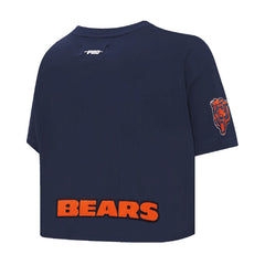 Caleb Williams Chicago Bears Pro Standard Women's Player Name & Number Cropped Boxy T-Shirt - Navy outlet