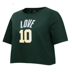 Jordan Love Green Bay Packers Pro Standard Women's Player Name & Number Cropped Boxy T-Shirt - Green outlet