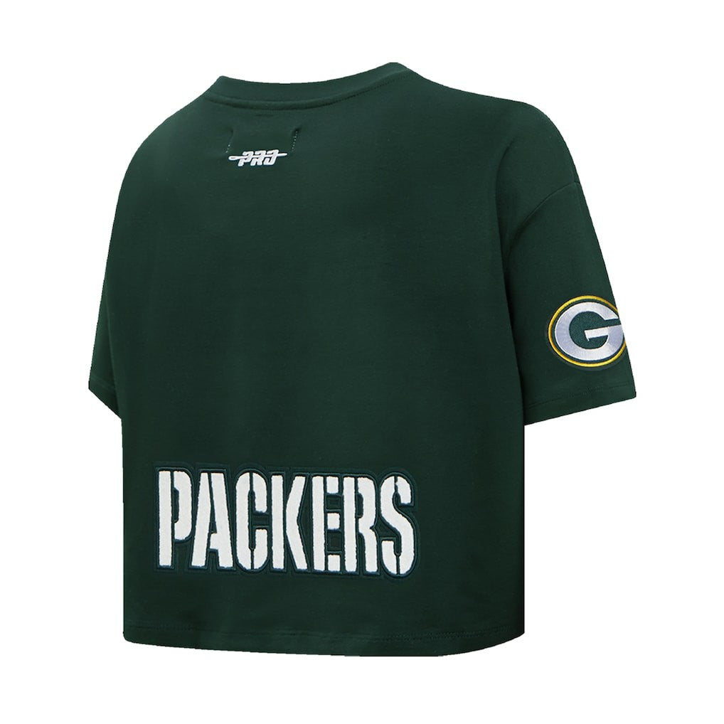 Jordan Love Green Bay Packers Pro Standard Women's Player Name & Number Cropped Boxy T-Shirt - Green outlet