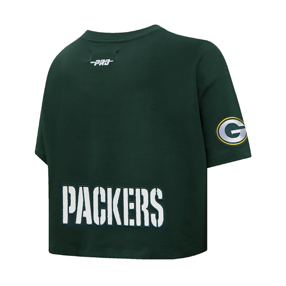 Jordan Love Green Bay Packers Pro Standard Women's Player Name & Number Cropped Boxy T-Shirt - Green outlet