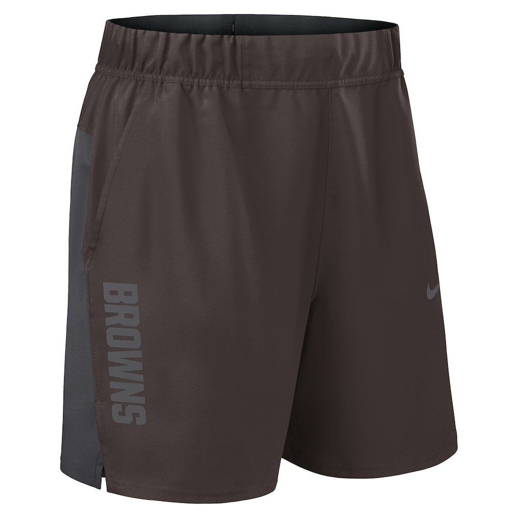 Cleveland Browns Woven Victory Dri-FIT Shorts - Brown online