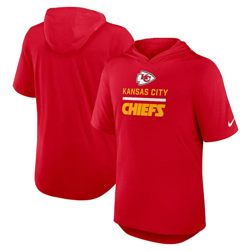 Kansas City Chiefs Lockup Tri-Blend Hoodie T-Shirt - Red cheap