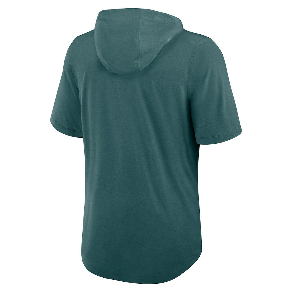 Philadelphia Eagles Lockup Tri-Blend Hoodie T-Shirt - Midnight Green cheap