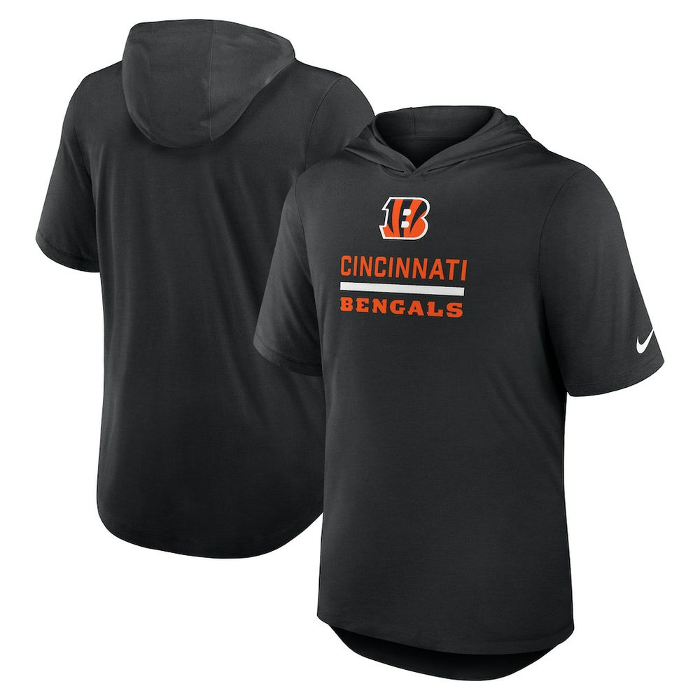 Cincinnati Bengals Lockup Tri-Blend Hoodie T-Shirt - Black on sale