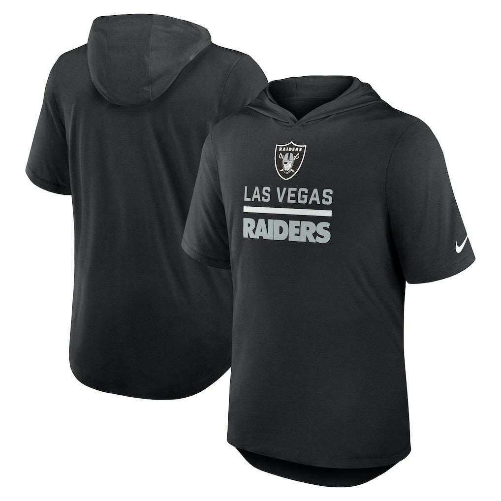 Las Vegas Raiders Lockup Tri-Blend Hoodie T-Shirt - Black online
