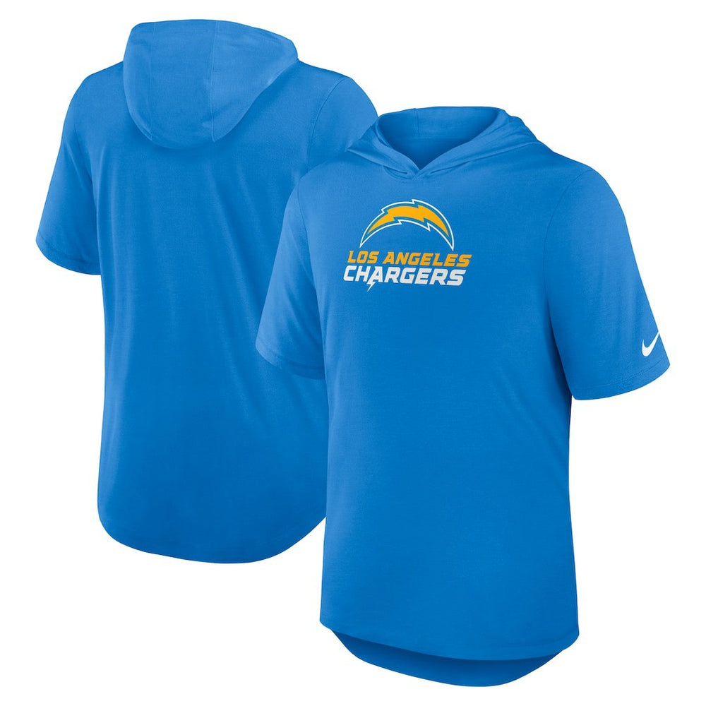 Los Angeles Chargers Lockup Tri-Blend Hoodie T-Shirt - Powder Blue online