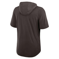 Cleveland Browns Lockup Tri-Blend Hoodie T-Shirt - Brown cheap
