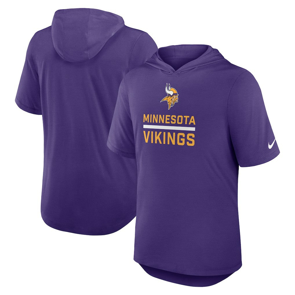 Minnesota Vikings Lockup Tri-Blend Hoodie T-Shirt - Purple for sale
