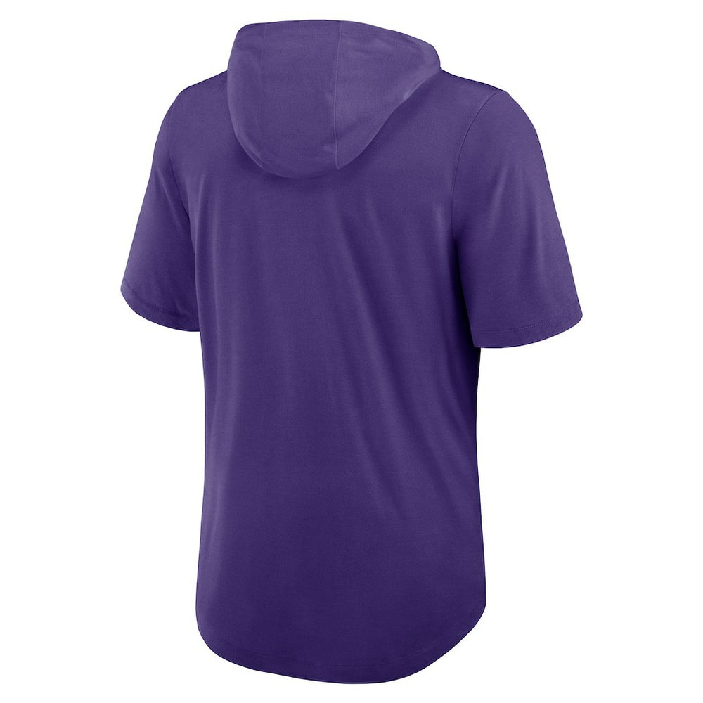 Minnesota Vikings Lockup Tri-Blend Hoodie T-Shirt - Purple for sale