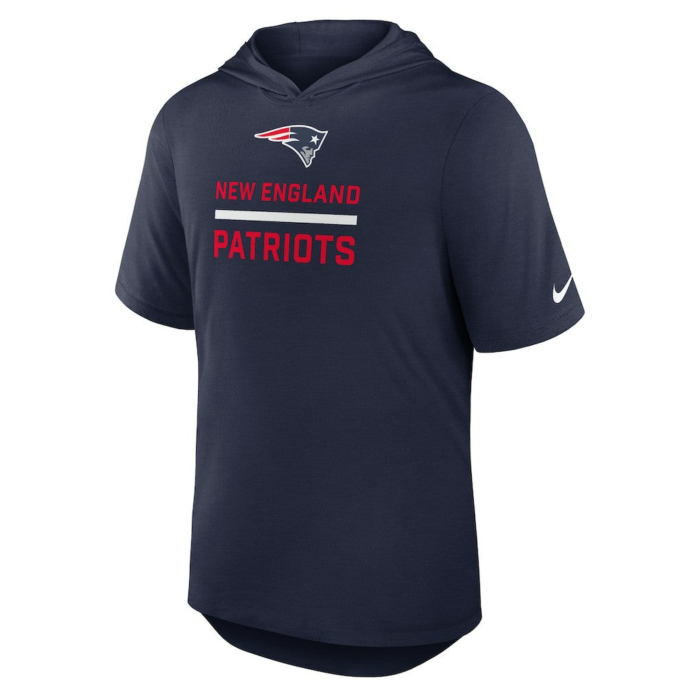 New England Patriots Lockup Tri-Blend Hoodie T-Shirt - Navy online
