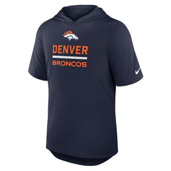 Denver Broncos Lockup Tri-Blend Hoodie T-Shirt - Navy discount