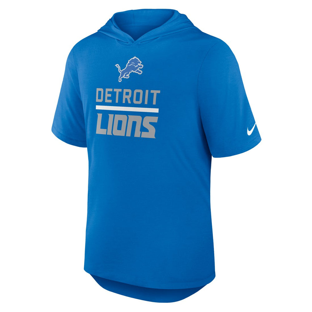 Detroit Lions Lockup Tri-Blend Hoodie T-Shirt - Blue sale