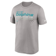 Miami Dolphins Sideline Legend Dri-FIT T-Shirt - Gray discount