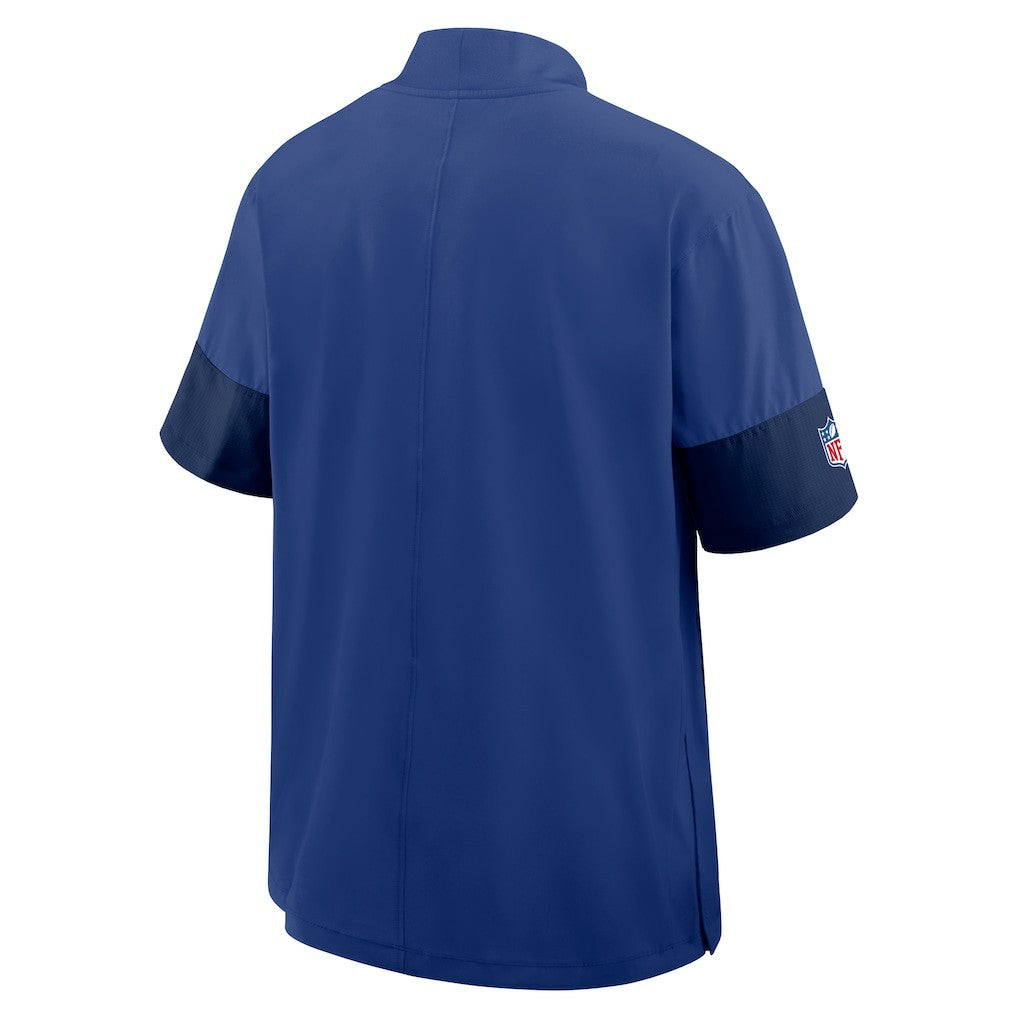 New York Giants Sideline Short Sleeve Quarter-Zip Dri-FIT Coach Jacket - Royal online