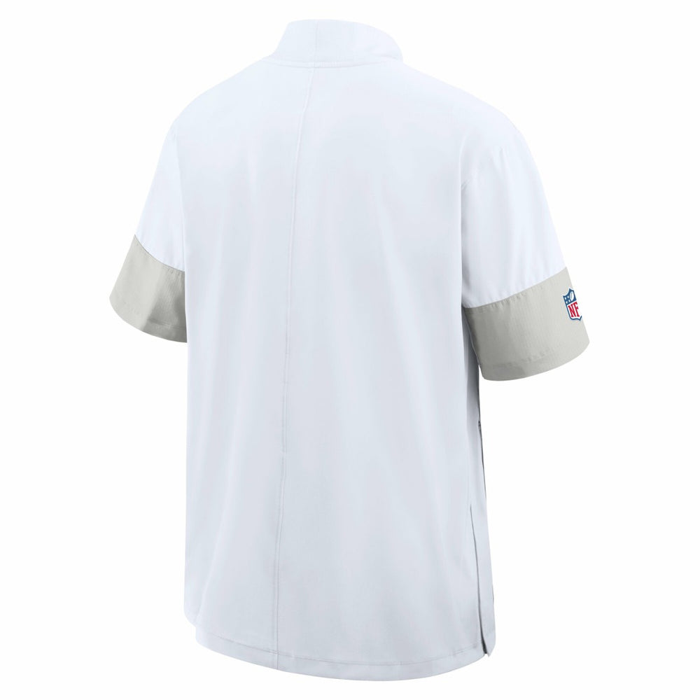 Green Bay Packers Sideline Short Sleeve Quarter-Zip Dri-FIT Coach Jacket - White outlet
