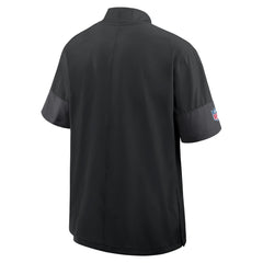 Detroit Lions Sideline Short Sleeve Quarter-Zip Dri-FIT Coach Jacket - Black sale