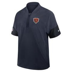 Chicago Bears Sideline Short Sleeve Quarter-Zip Dri-FIT Coach Jacket - Navy sale