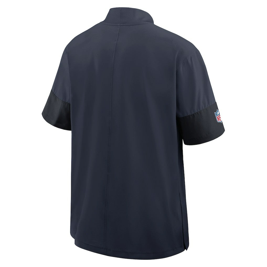 Chicago Bears Sideline Short Sleeve Quarter-Zip Dri-FIT Coach Jacket - Navy sale