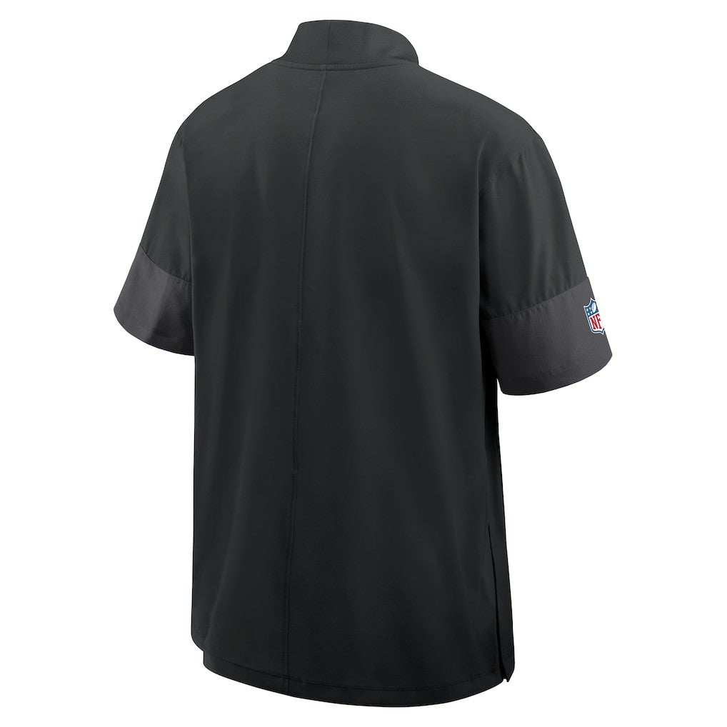 Cincinnati Bengals Sideline Short Sleeve Quarter-Zip Dri-FIT Coach Jacket - Black sale