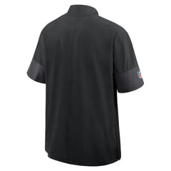 Cincinnati Bengals Sideline Short Sleeve Quarter-Zip Dri-FIT Coach Jacket - Black sale