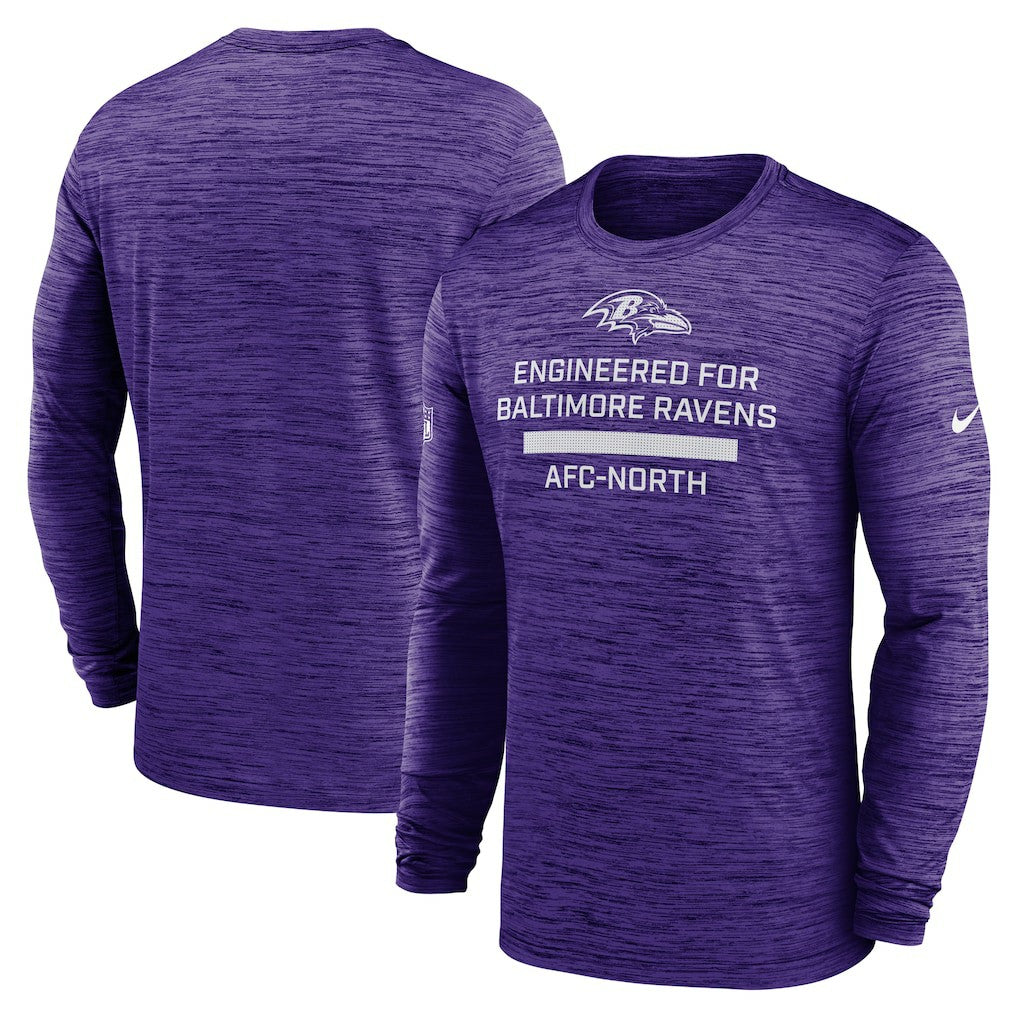Baltimore Ravens Sideline Velocity Performance Long Sleeve T-Shirt - Purple online