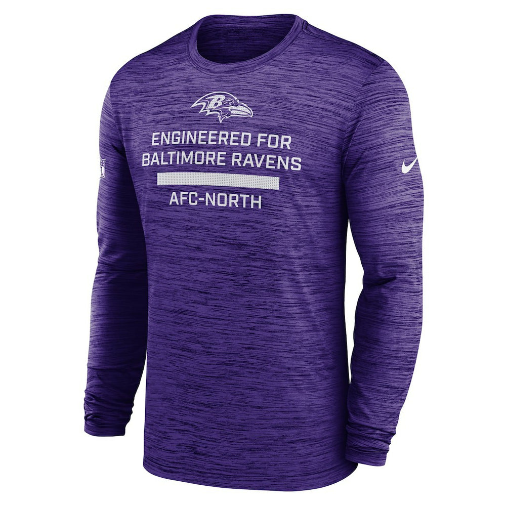 Baltimore Ravens Sideline Velocity Performance Long Sleeve T-Shirt - Purple online