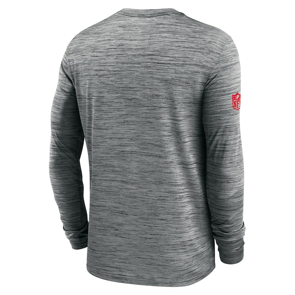 Buffalo Bills Sideline Velocity Performance Long Sleeve T-Shirt - Gray for sale