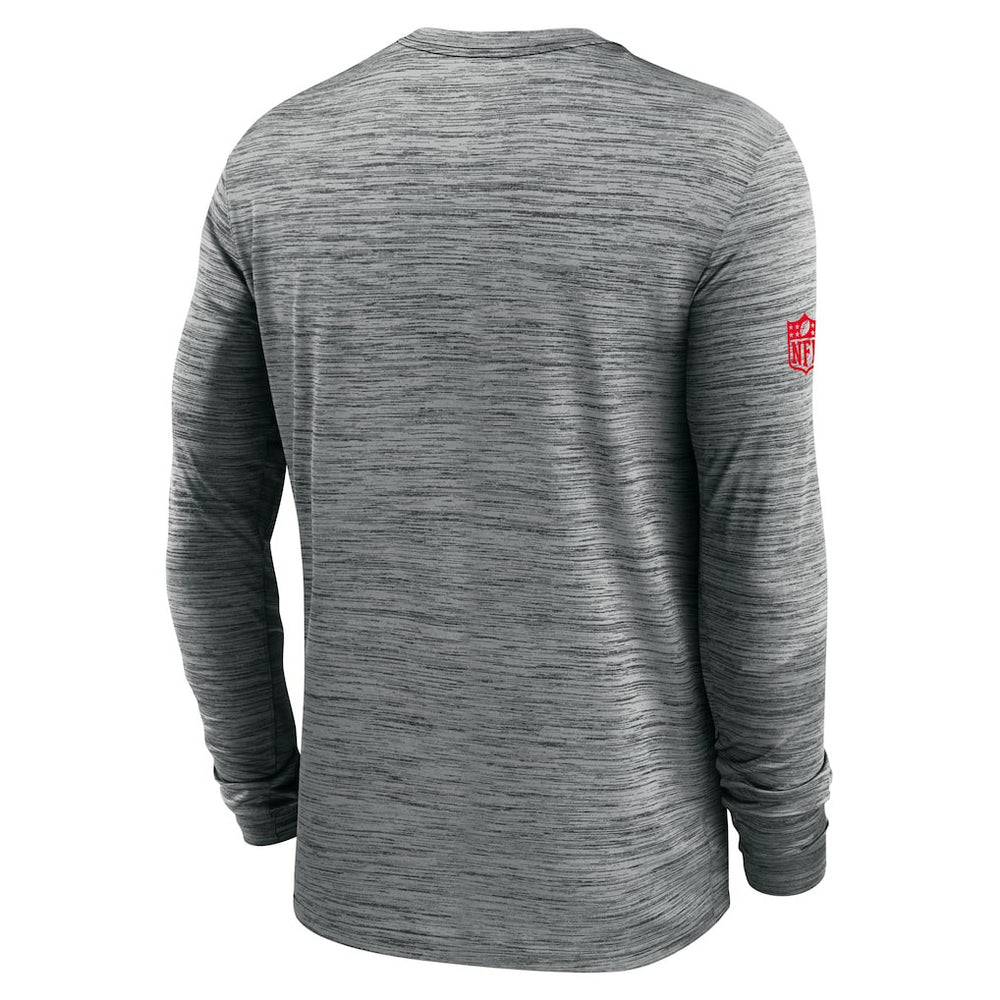 Buffalo Bills Sideline Velocity Performance Long Sleeve T-Shirt - Gray for sale