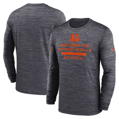 Cincinnati Bengals Sideline Velocity Performance Long Sleeve T-Shirt - Black for sale