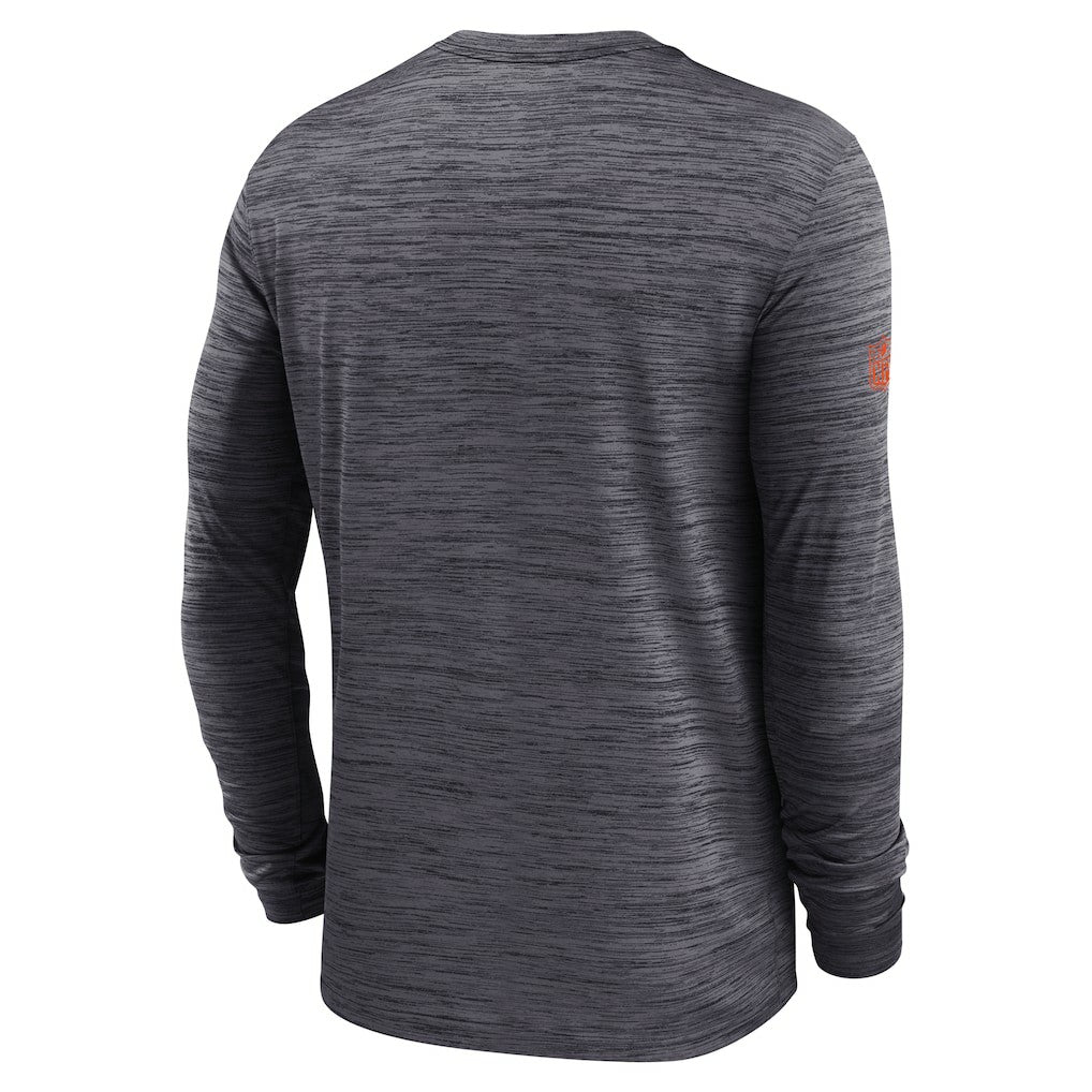 Cincinnati Bengals Sideline Velocity Performance Long Sleeve T-Shirt - Black for sale