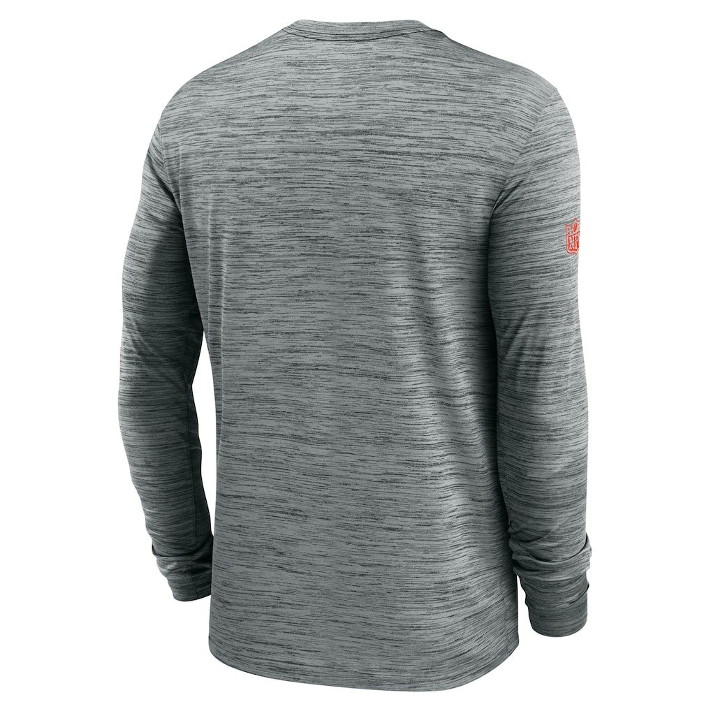 Cleveland Browns Sideline Velocity Performance Long Sleeve T-Shirt - Gray discount