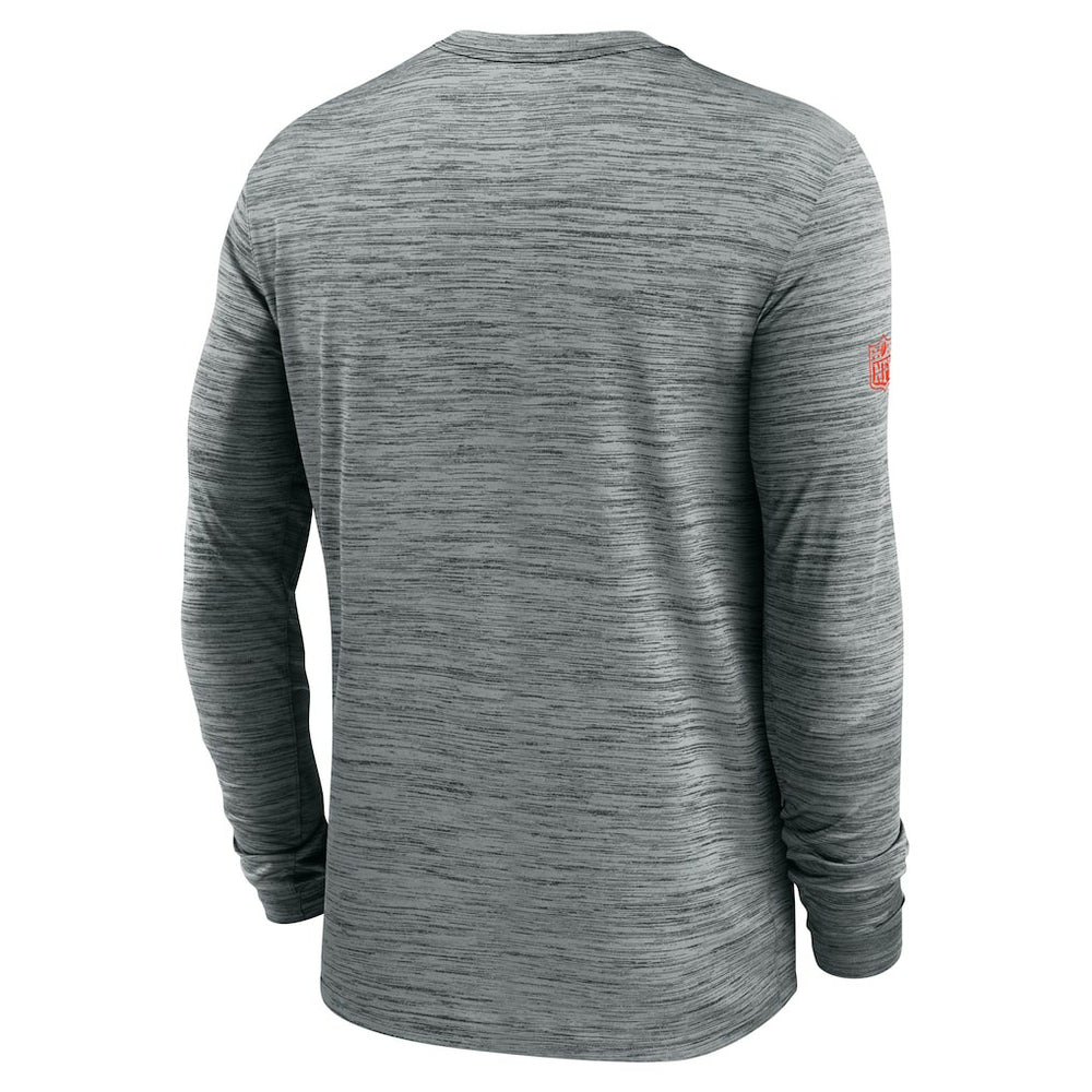 Cleveland Browns Sideline Velocity Performance Long Sleeve T-Shirt - Gray discount