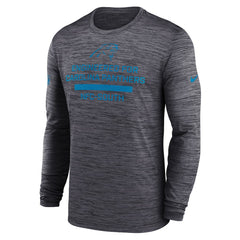 Carolina Panthers Sideline Velocity Performance Long Sleeve T-Shirt - Black sale
