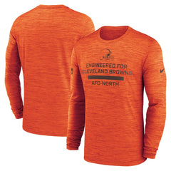 Cleveland Browns Sideline Velocity Performance Long Sleeve T-Shirt - Orange online