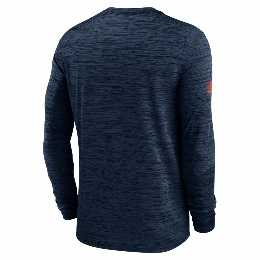 Denver Broncos Sideline Velocity Performance Long Sleeve T-Shirt - Navy sale