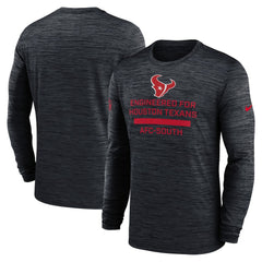 Houston Texans Sideline Velocity Performance Long Sleeve T-Shirt - Navy online